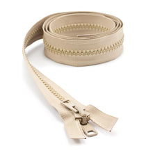 Load image into Gallery viewer, YKK® Vislon® #10 Double Pull Zipper – Light Beige 54”
