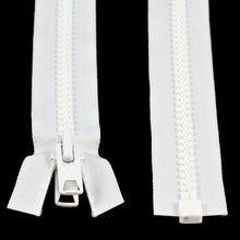 Load image into Gallery viewer, YKK® Vislon® #10 Double Pull Zipper – White 144”
