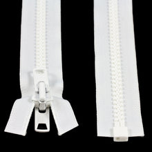 Load image into Gallery viewer, YKK® Vislon® #10 Double Pull Zipper – White 240”
