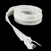 Load image into Gallery viewer, YKK® Vislon® #10 Double Pull Zipper – White 54”
