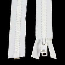 Load image into Gallery viewer, YKK® Vislon® #10 Double Pull Zipper – White 66”
